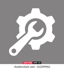 Gear icon. One of set web icons