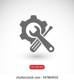 Gear icon. One of set web icons
