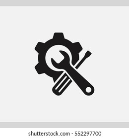 Gear icon. One of set web icons