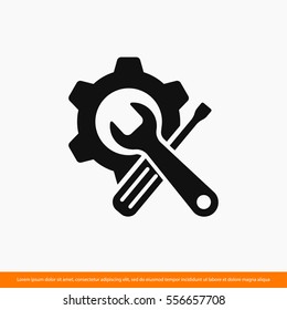 Gear icon. One of set web icons