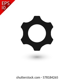 Gear icon. One of set web icons