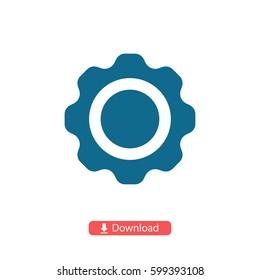 Gear icon. One of set web icons