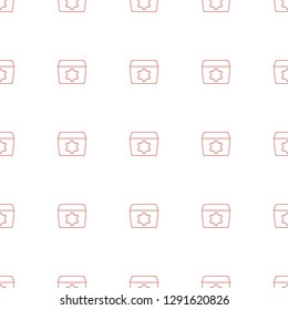 gear icon pattern seamless white background. Editable line gear icon. gear icon pattern for web and mobile.