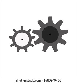 Gear icon with place for your text.