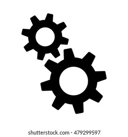 Gear icon with place for your text.