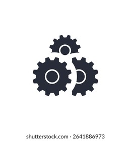 gear icon. projector Symbol sign for mobile concept and web design. Vector icon, Logo illustration, Vector graphics