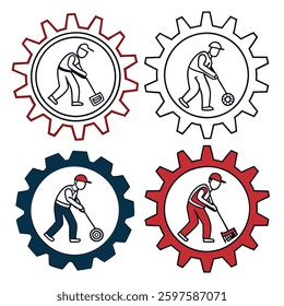 gear icon to represent settings or configuration options