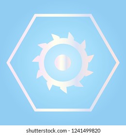 Gear icon, science and technologies