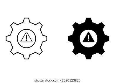 Gear icon set. Gear Settings symbol, cogwheel. Functions symbol. Settings icon vector Illustration