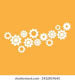 Gear Icon Set Vector Design.
