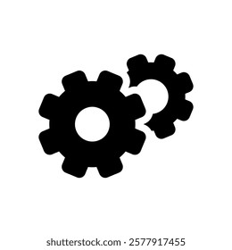 Gear icon set. Vector illustration.