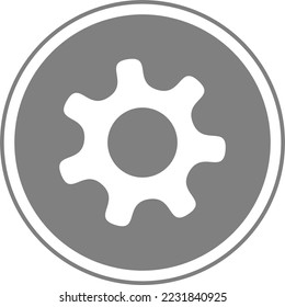 Gear icon, setting icon, setting button