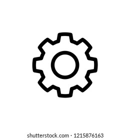 Gear Icon. Setting, Cog Symbol for Design and Websites, Presentation or Application – Vector