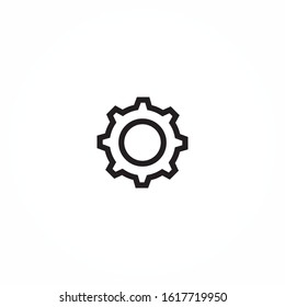 Gear Icon - Setting or Cog Vector Sign and Symbol for Design, Presentation, Website or Apps Elements.