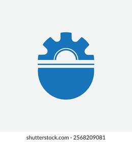 Gear icon ,setting logo design flat style illustration