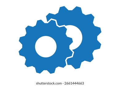 Gear icon, Gear setting icon set. setting sign . cogs symbol . gear wheel mechanism . black outline.