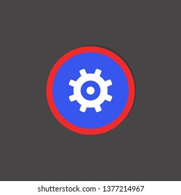 gear icon. setting sign