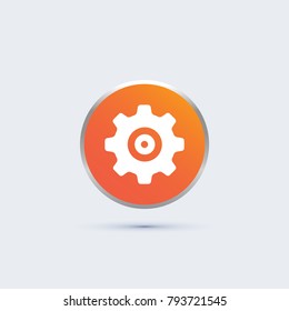 gear icon. setting sign