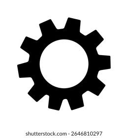 Gear icon setting symbol Cogwheel isolated background gear vector