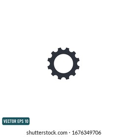 símbolo de ajuste de engranaje elemento de diseño vectorial eps 10