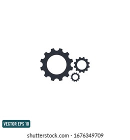 gear icon setting symbol design element vector eps 10