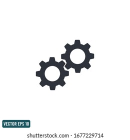 icono de engranaje símbolo logotipo plantilla de diseño vectorial eps 10