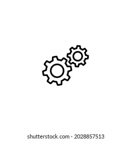 Gear icon, setting icon vector for web site Computer and mobile app