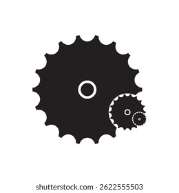 gear icon or settings illustration element design