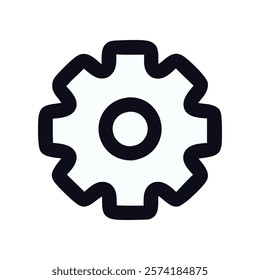 Gear icon settings mechanism engineering