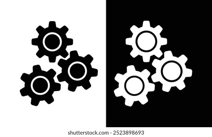 gear icon, Gear Settings symbol, cogwheel, Vector Illustration.