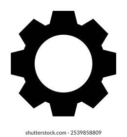 Gear icon , Gear Settings symbol, cogwheel. Functions symbol. Settings icon vector Illustration isolated on white