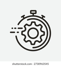 gear icon, Gear Settings symbol, cogwheel, Vector Illustration