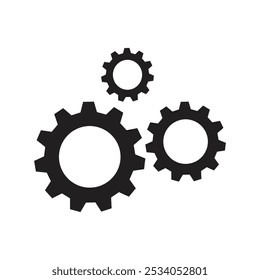 ícone Engrenagem, símbolo Configurações da engrenagem, Ilustração de vetor