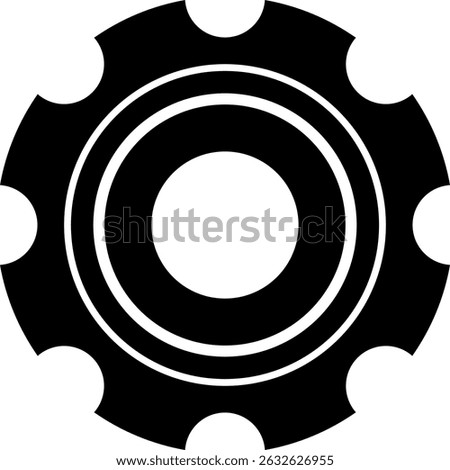 Gear icon. Settings icon. Gear wheel icon. Cogwheel. Mechanism and cog wheel on white background.