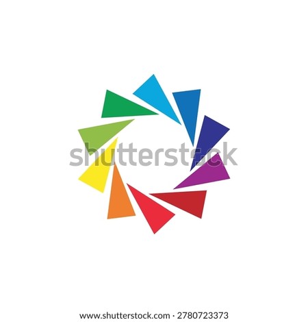 Gear icon and shutter logo design 