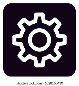 Gear icon sign