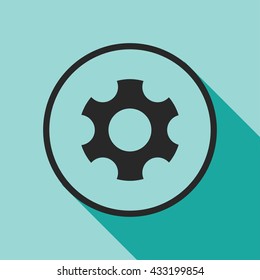 gear icon. gear sign