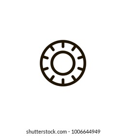 gear icon. sign design