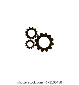 gear icon. sign design