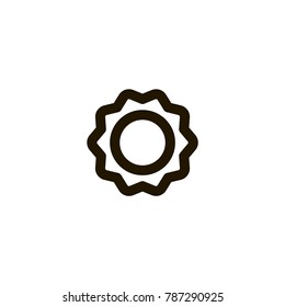 gear icon. sign design