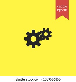 gear. gear icon. sign design. Vector EPS 10.