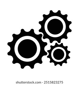 Gear Icon, Gear sign simple, Gear logo, vector illustration. Cogwheel icon set. Line and glyph gearwheel sign. Outline cogwheel mechanism symbol. design eps 10