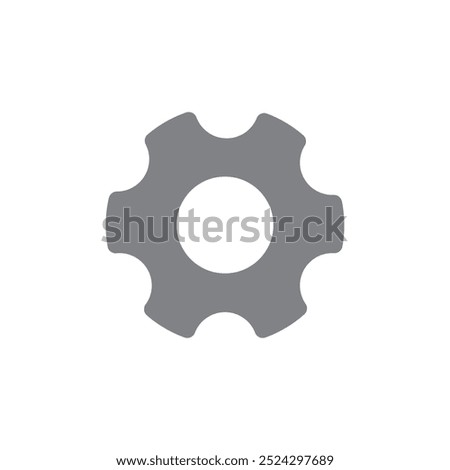 Gear Icon, Gear sign simple, Gear logo, vector illustration.