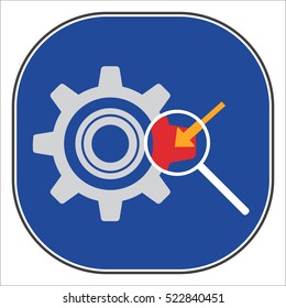 gear icon sign study