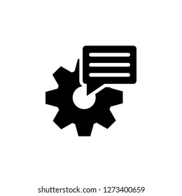 gear icon. Simple glyph vector of business set for UI and UX, website or mobile application on white background