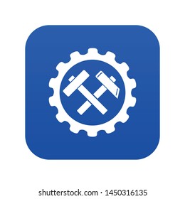 Gear icon. Simple illustration of gear vector icon for web