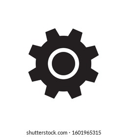gear icon, simple vector, glyph style