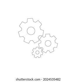 Gear icon stock illustration design