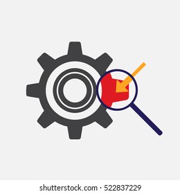 gear icon study sign