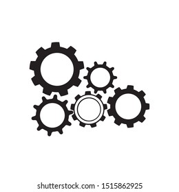 Gear icon and symbol industry vector illustration